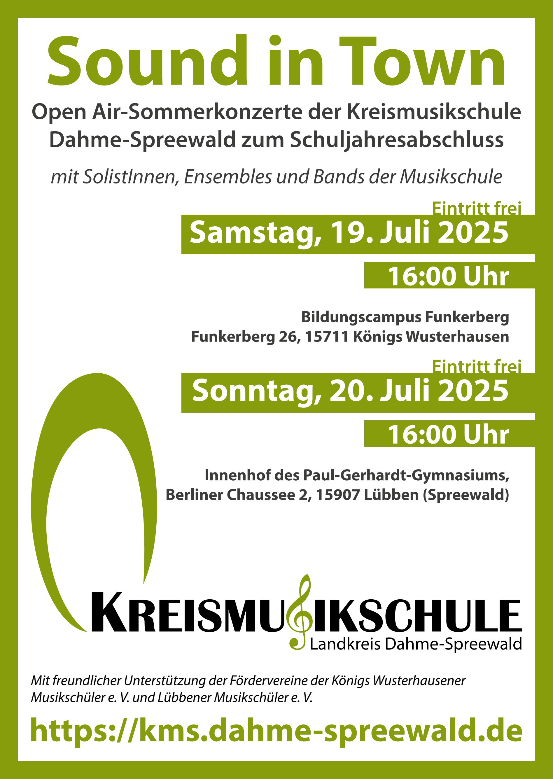 Open Air-Konzert "Sound in Town"