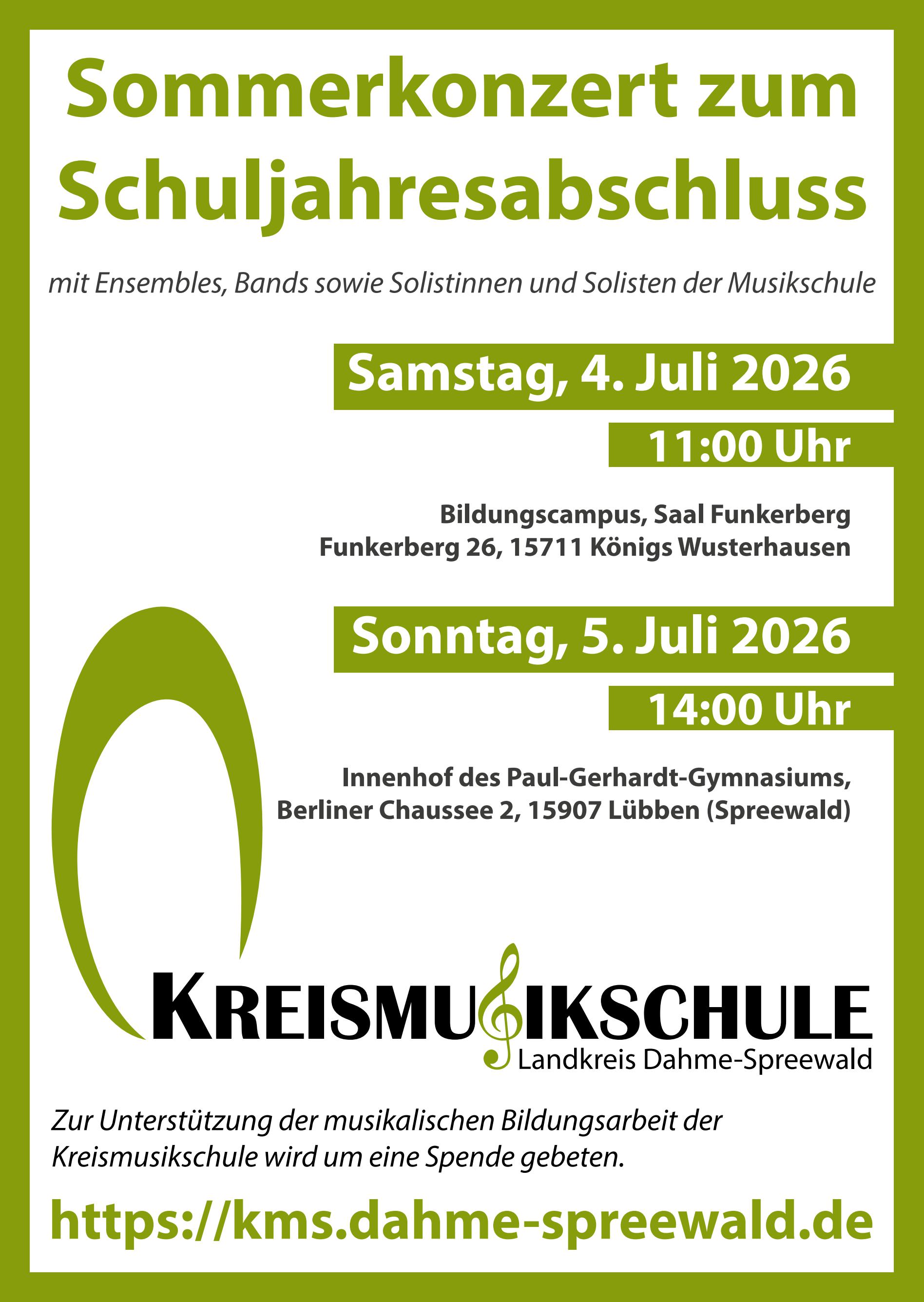 plakat sommerkonzert